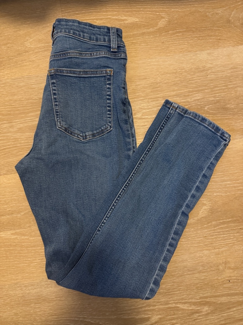 H&M Mid-Blue Skinny High-Rise Jeans